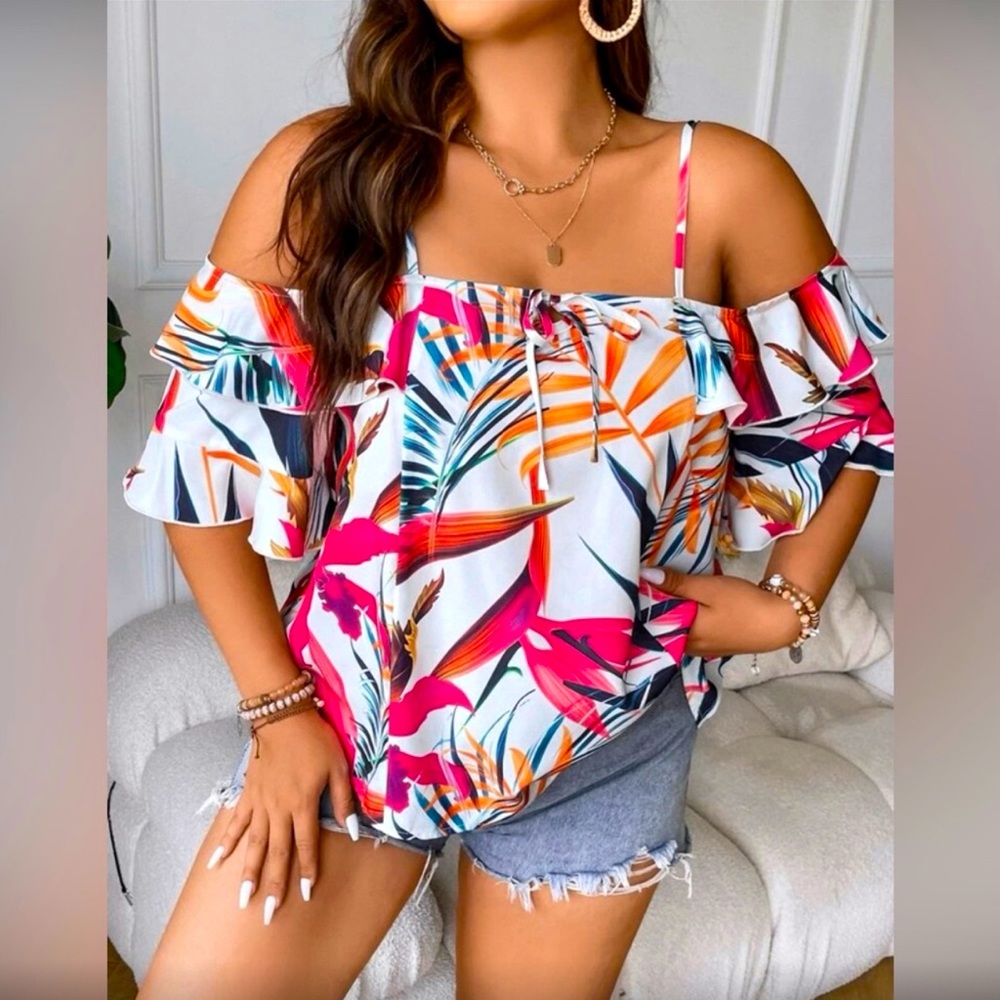 Women’s Beautiful SHEIN Multicolored Top Size XL